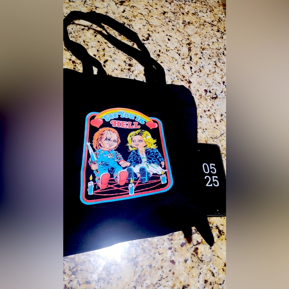 Chucky and Chucky Bride Tote New